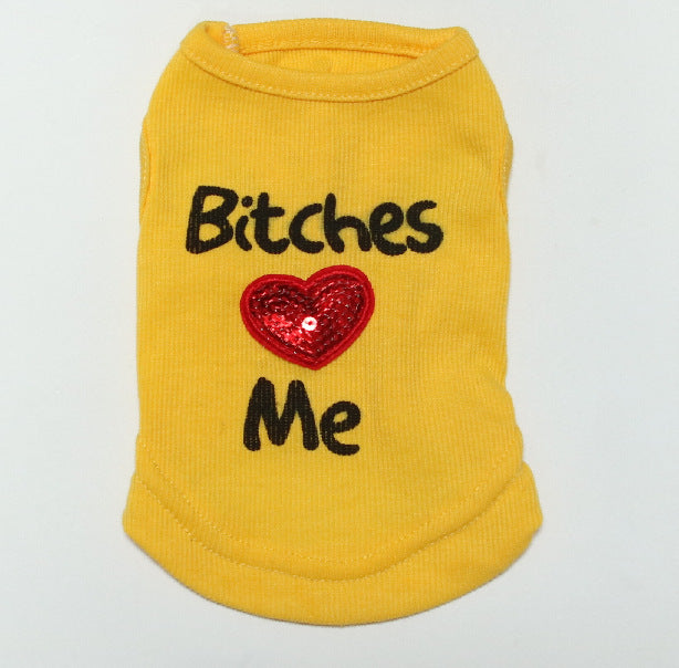 Dog shirt “******* love me”