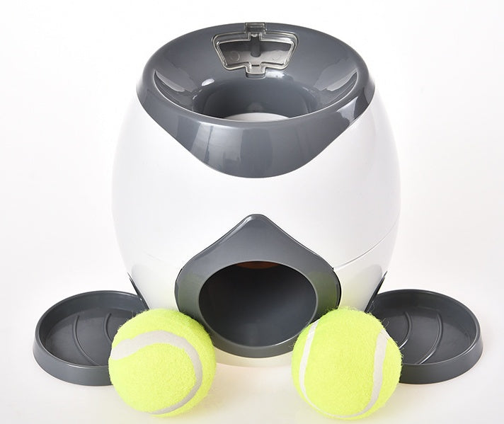 Tennis ball throwing device