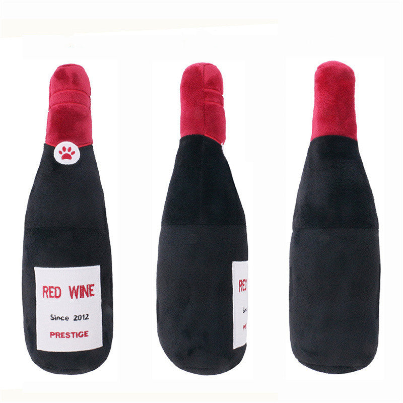 Alcohol dog plushie