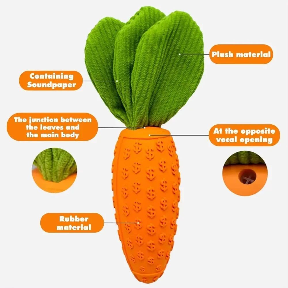 Dog carrot toy