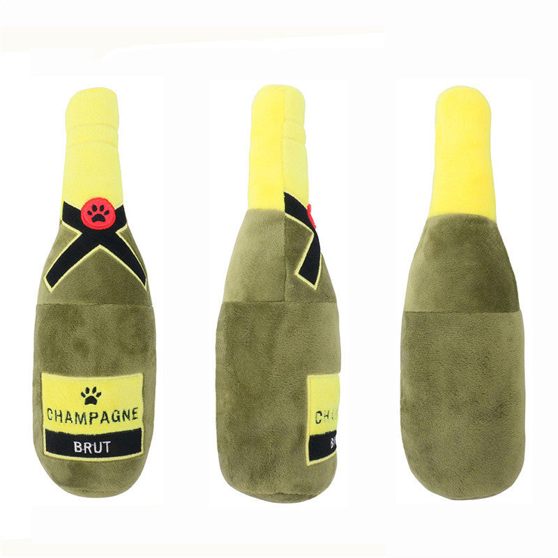 Alcohol dog plushie