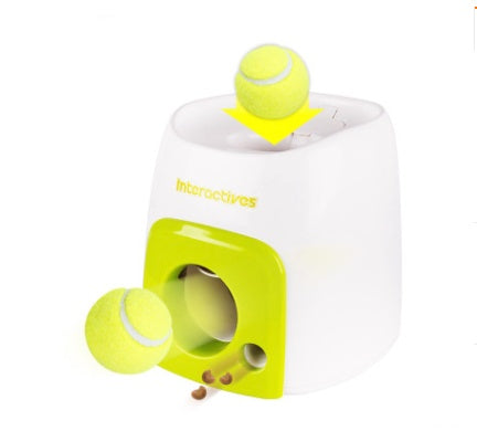Tennis ball throwing device