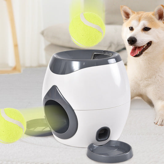 Tennis ball throwing device